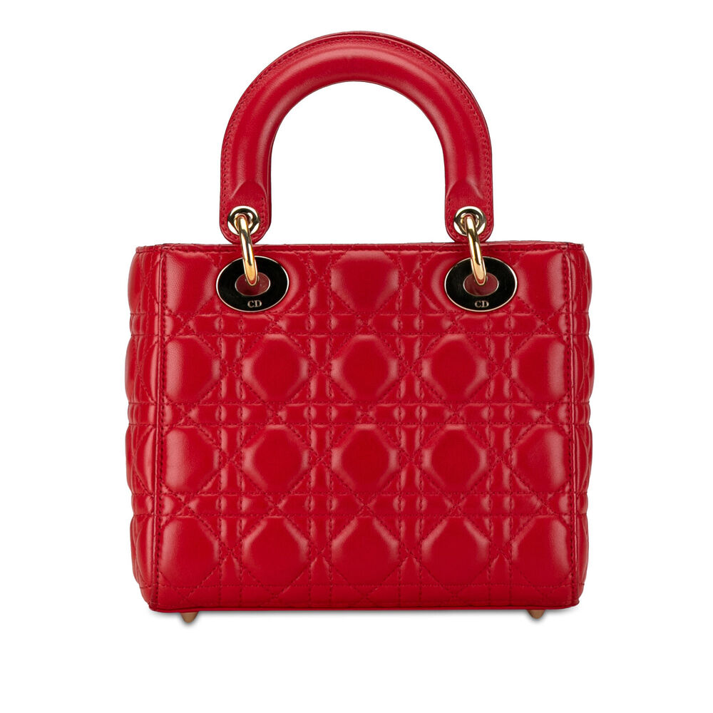 Auth Dior Small Lambskin Cannage Lucky #132042D29B - Picture 3 of 10